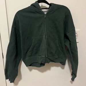 Tna cropped cozy Af fleece zip up